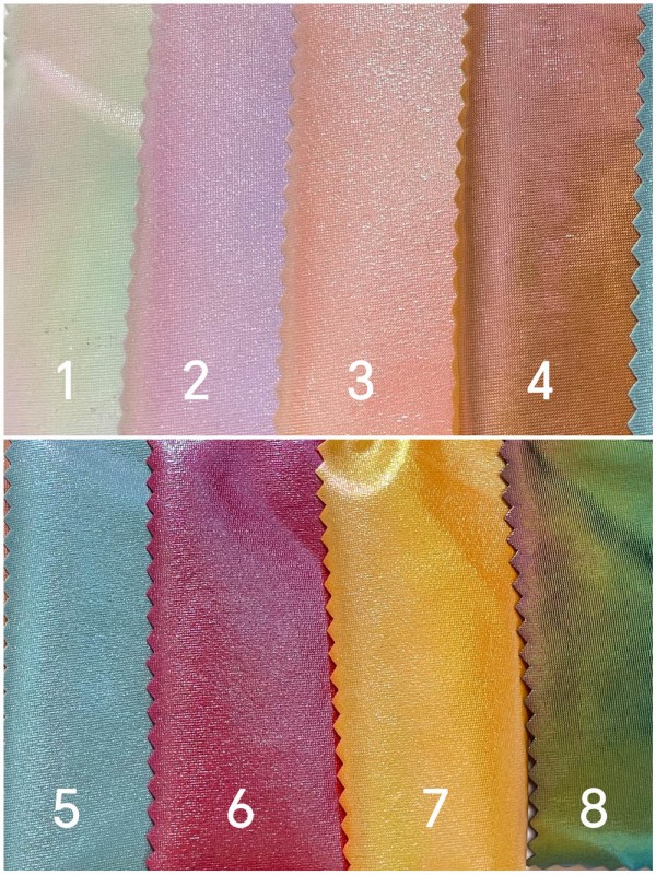 Stretchy Spandex Laser Metallic Fabric