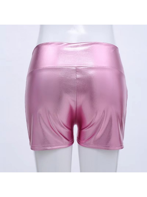 Latex shiny hot pants