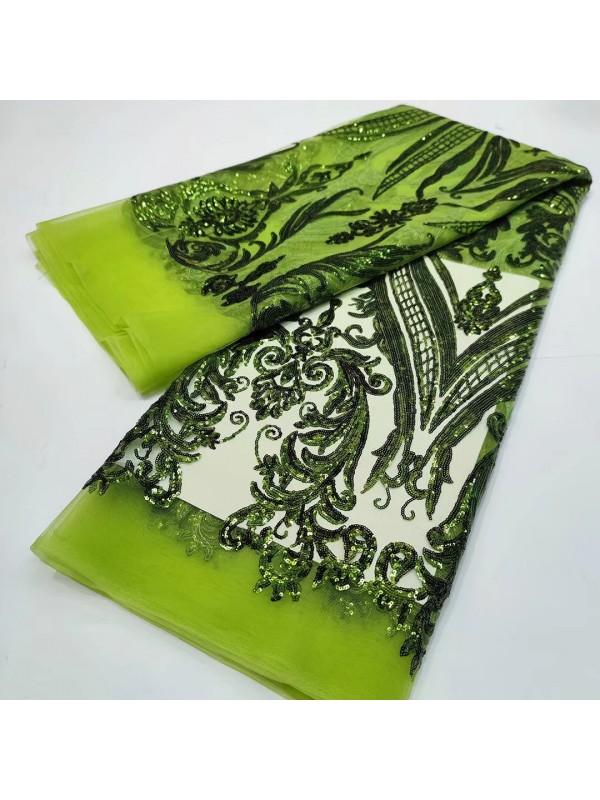 Luxury Garment Sequin Embroidery  Fabric  