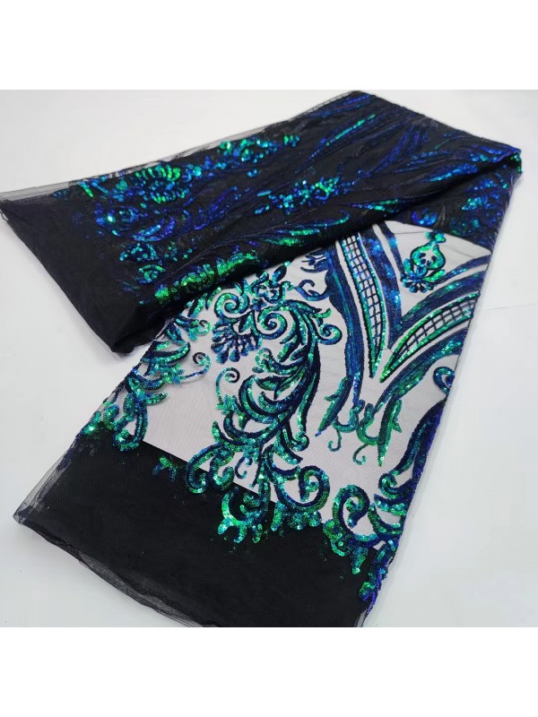 Luxury Garment Sequin Embroidery  Fabric  