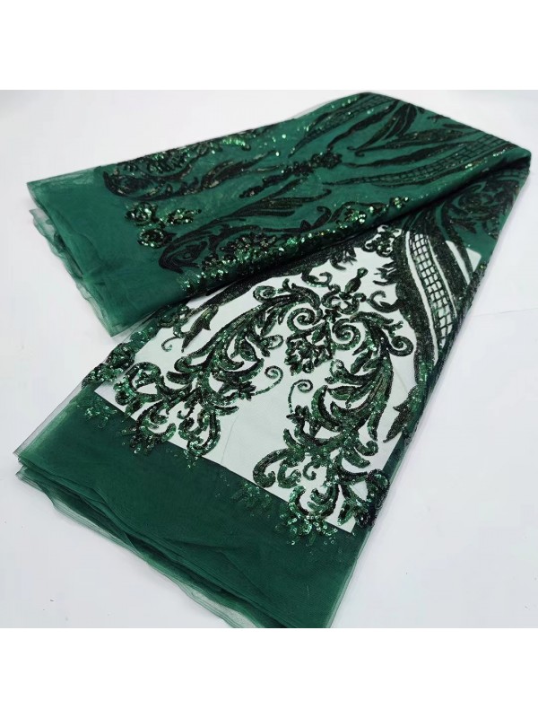 Luxury Garment Sequin Embroidery  Fabric  