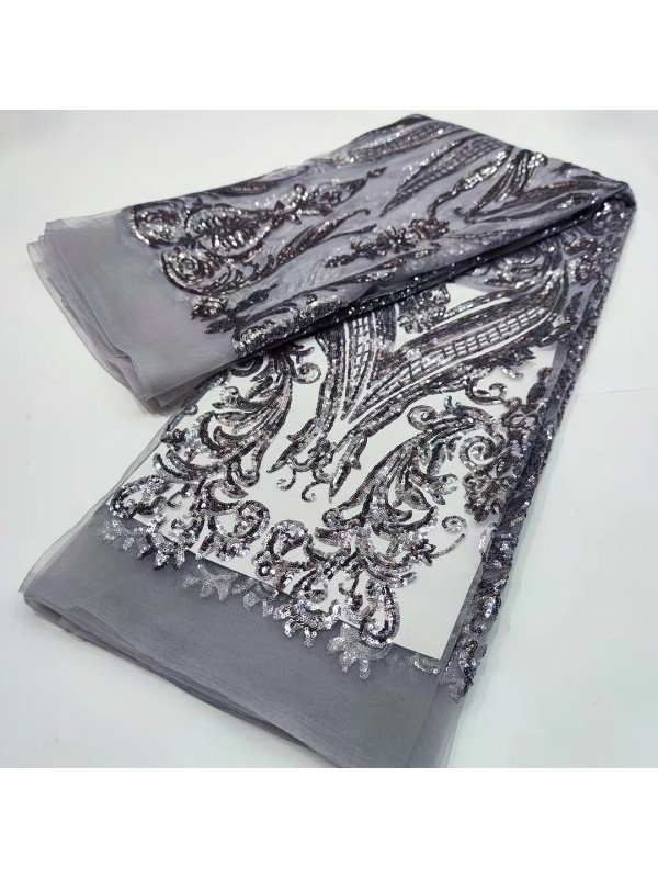 Luxury Garment Sequin Embroidery  Fabric  