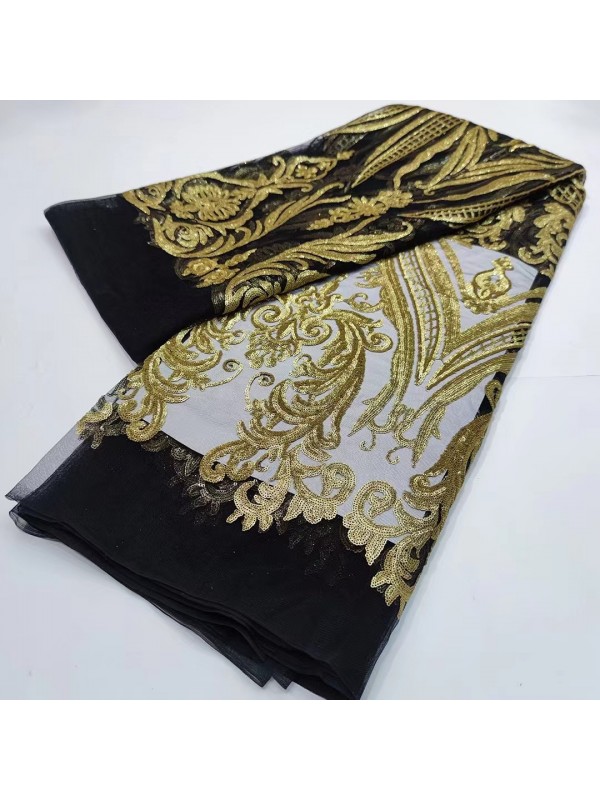 Luxury Garment Sequin Embroidery  Fabric  
