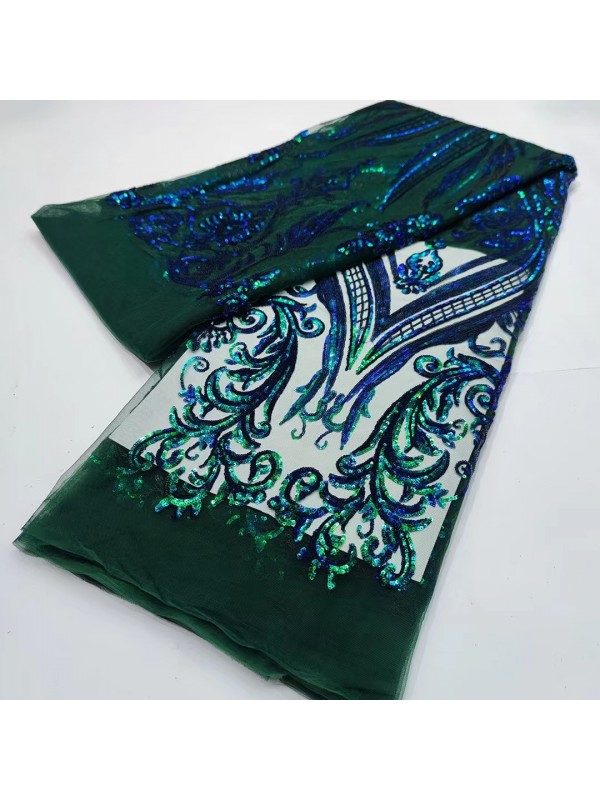 Luxury Garment Sequin Embroidery  Fabric  