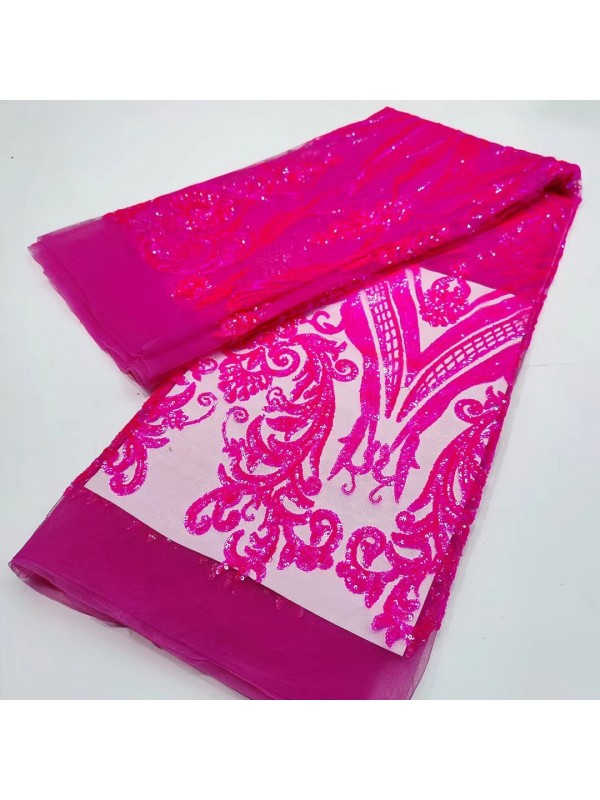 Luxury Garment Sequin Embroidery  Fabric  