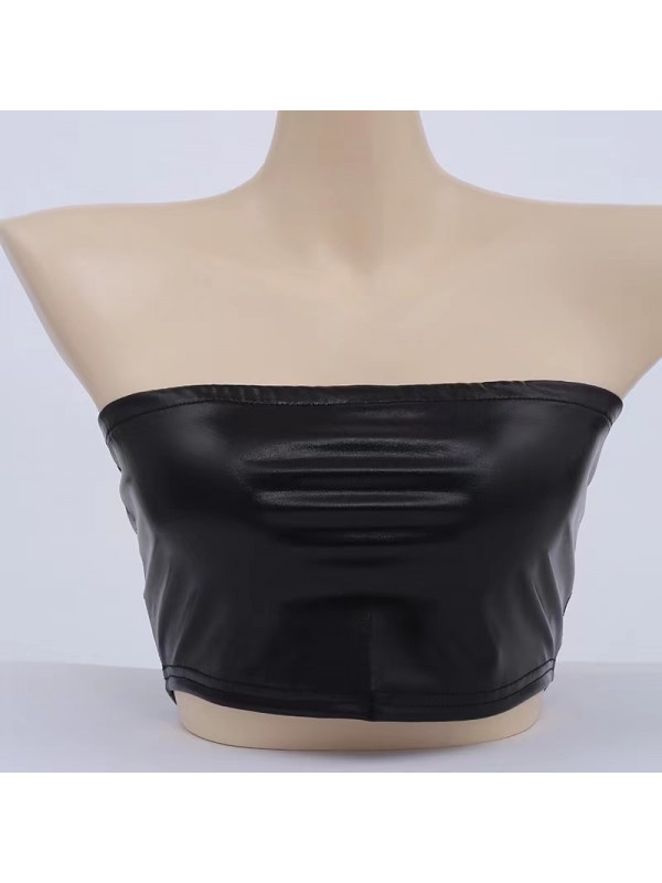 Shiny strechy holographic tank top