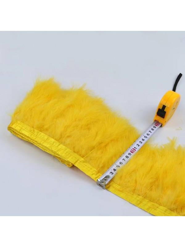 Fluffy Turkey Feather Trimming - 2 yards 
