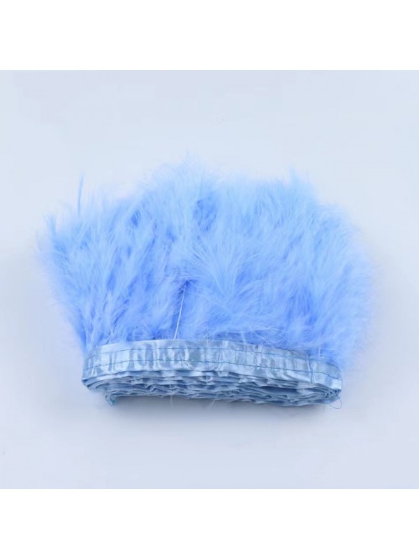 Fluffy Turkey Feather Trimming - 2 yards 
