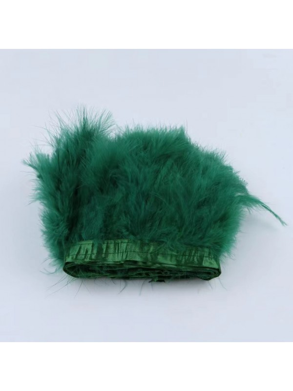Fluffy Turkey Feather Trimming - 2 yards 