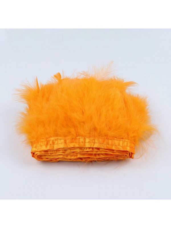 Fluffy Turkey Feather Trimming - 2 yards 