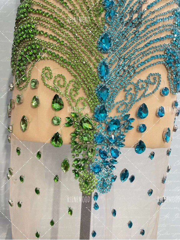 Luxe Dual colors - Rhinestone Bodice Applique