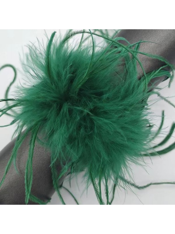 Ostrich Feather Cuffs