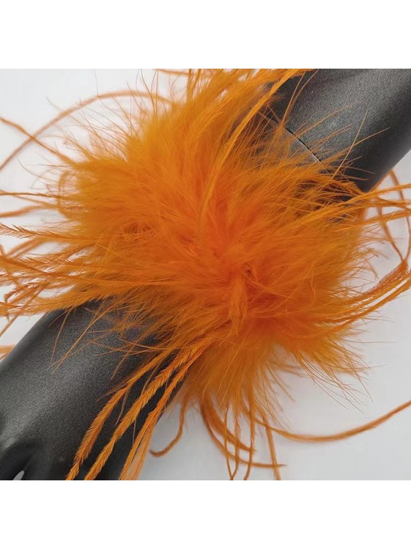 Ostrich Feather Cuffs