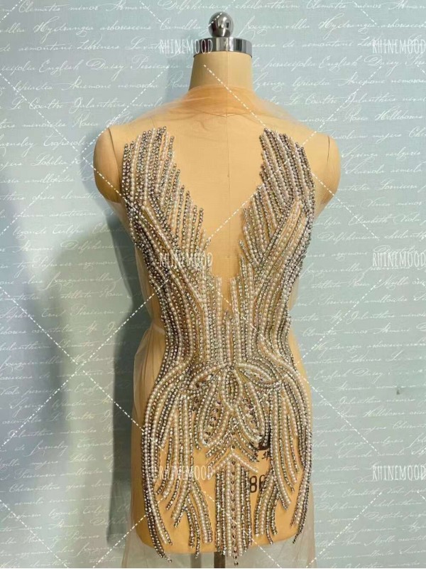 Siya - Front&back Rhinestone Bodice Applique