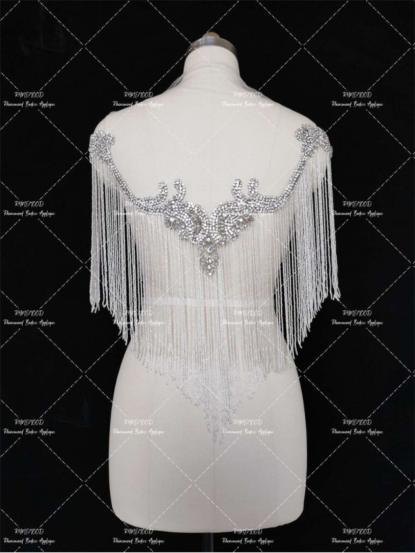 Gleam - Front&Back Rhinestone Bodice Applique 