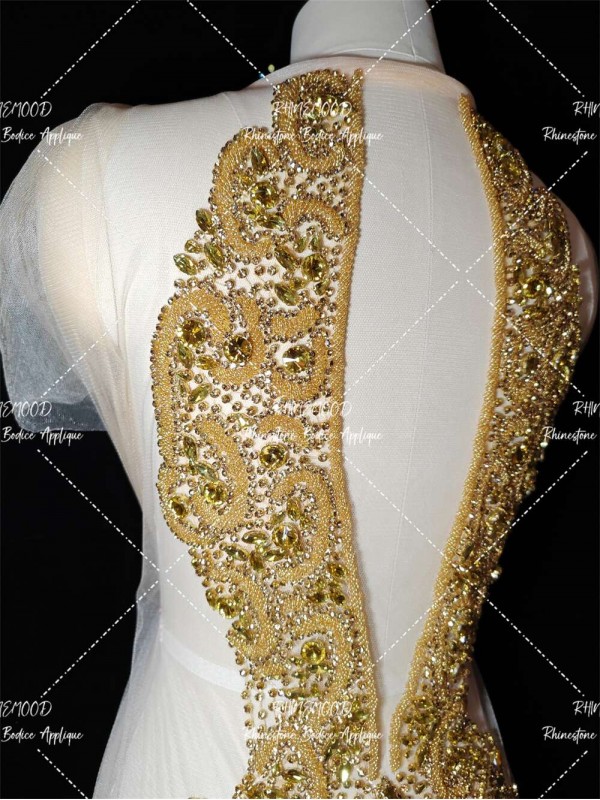 Luxe Front&Back - Rhinestone Bodice Applique