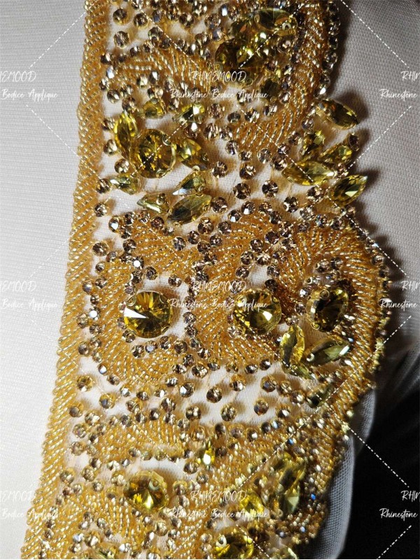 Luxe Front&Back - Rhinestone Bodice Applique