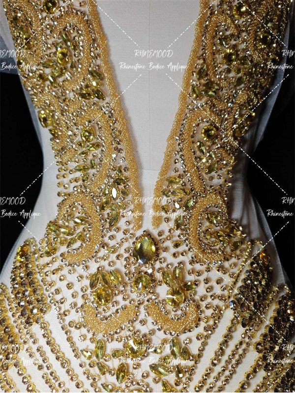 Luxe Front&Back - Rhinestone Bodice Applique