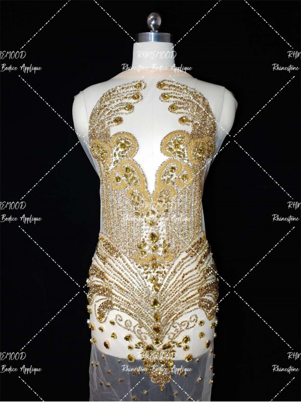Luxe Front&Back - Rhinestone Bodice Applique