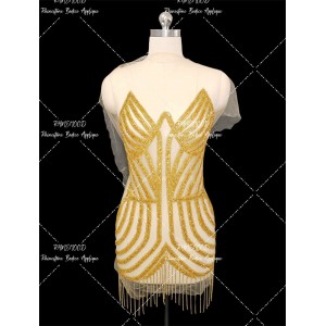 Moonbeam - Rhinestone Bodice Applique 