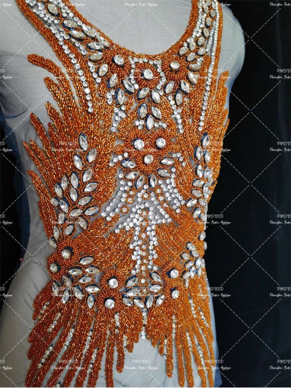 Whimsy - Front&Back Rhinestone Bodice Applique 