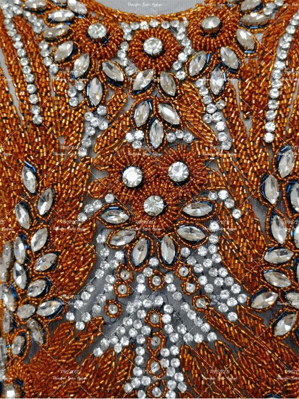 Whimsy - Front&Back Rhinestone Bodice Applique 