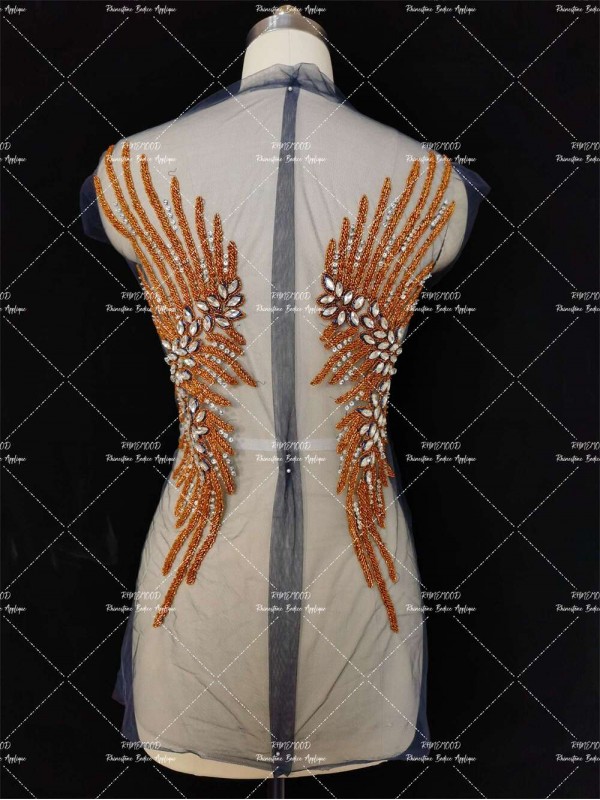 Whimsy - Front&Back Rhinestone Bodice Applique 