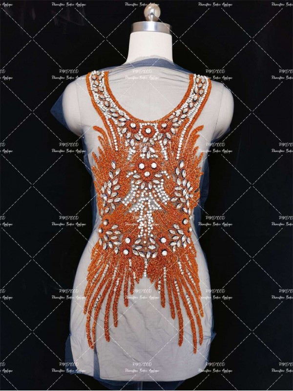 Whimsy - Front&Back Rhinestone Bodice Applique 