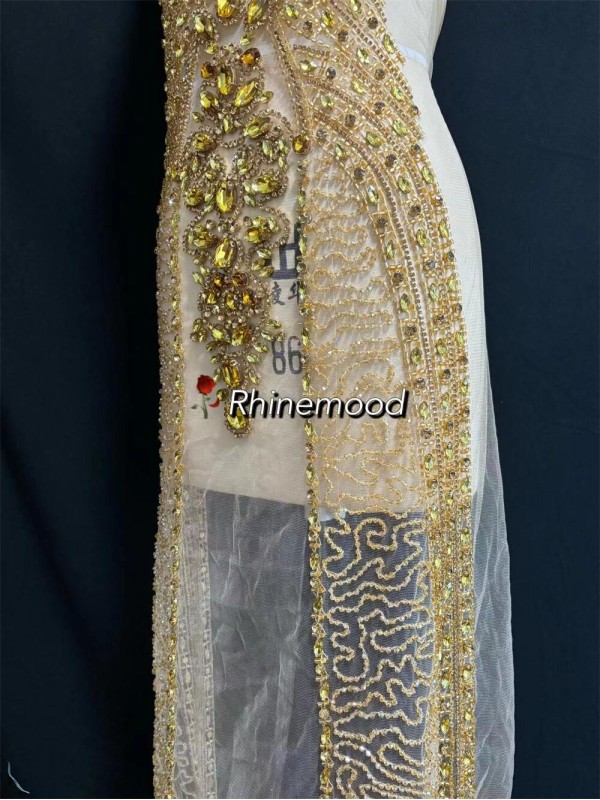 Amelia - Rhinestone Bodice Applique