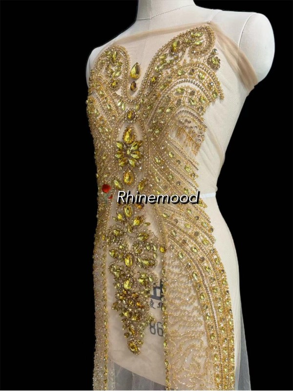 Amelia - Rhinestone Bodice Applique