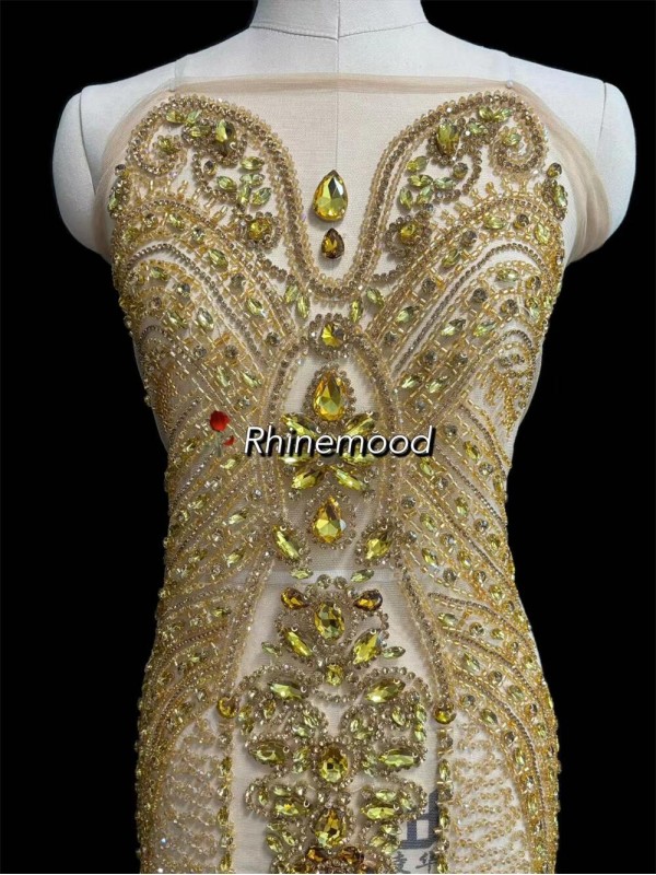 Amelia - Rhinestone Bodice Applique