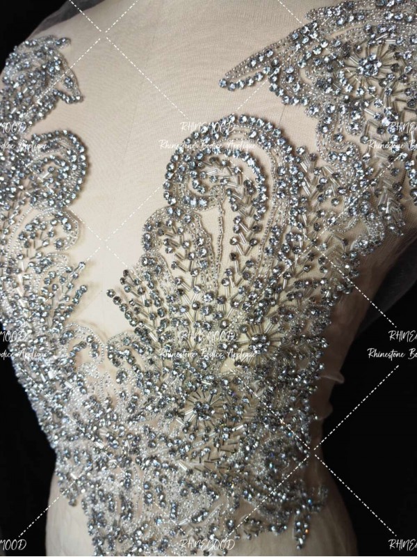 Aurora - Rhinestone Bodice Applique
