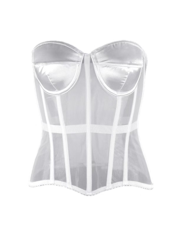 Bustier Bra Mesh Overbust Corset