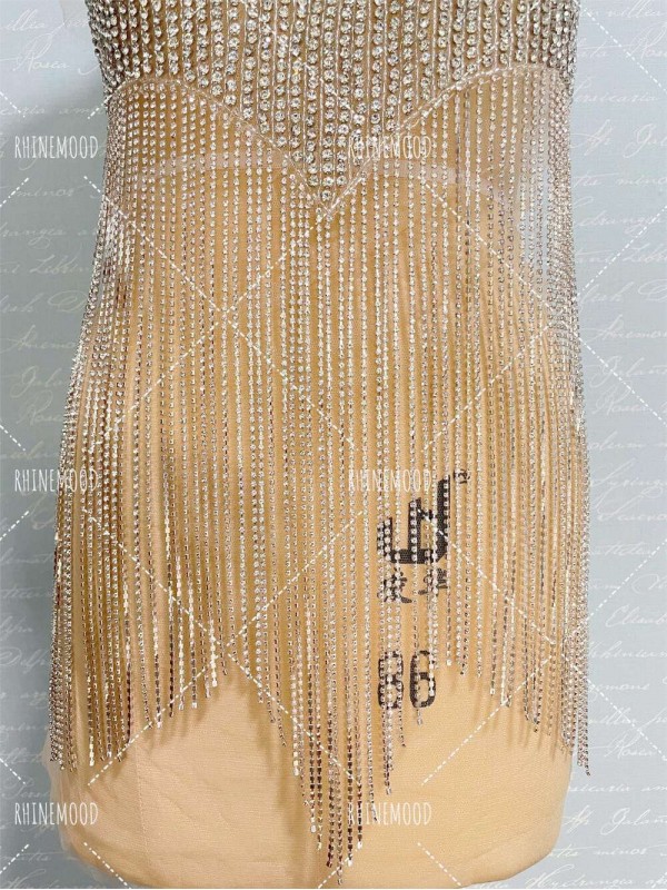 Darcy - Tassel Rhinestone Bodice