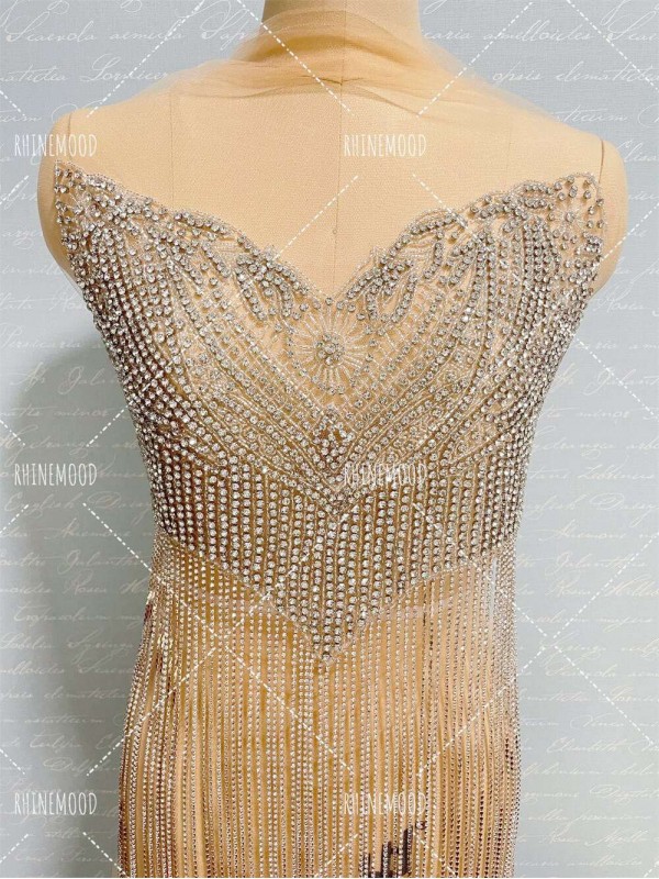 Darcy - Tassel Rhinestone Bodice