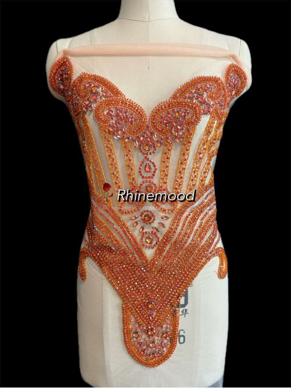 Delight - Rhinestone Bodice Applique 