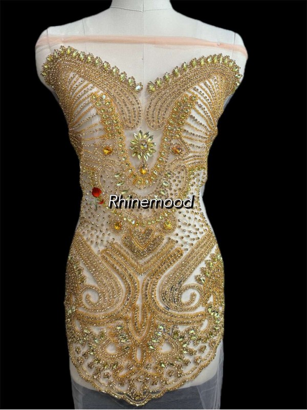 Elizabeth - Rhinestone Bodice Applique