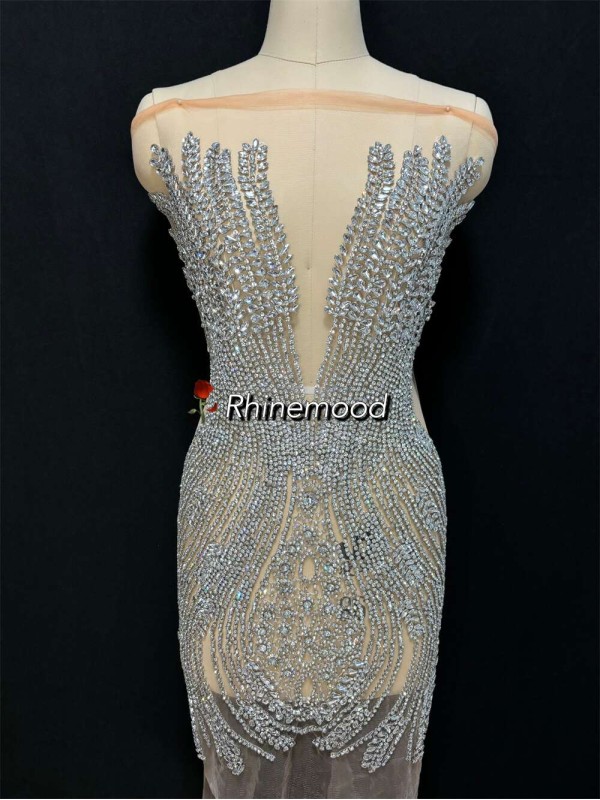 Laura - Rhinestone Bodice Applique 