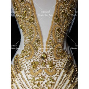 Luxe - B - Rhinestone Bodice Applique 