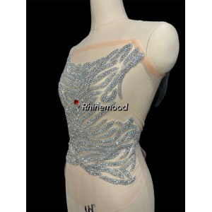 Riley - Rhinestone Bodice Applique 