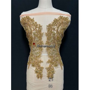 Rubby - Rhinestone Bodice Applique 