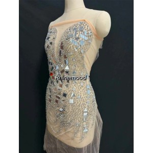 Shine - Mirror Rhinestone Bodice Applique 