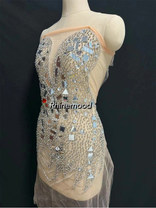 Shine - Mirror Rhinestone Bodice Applique