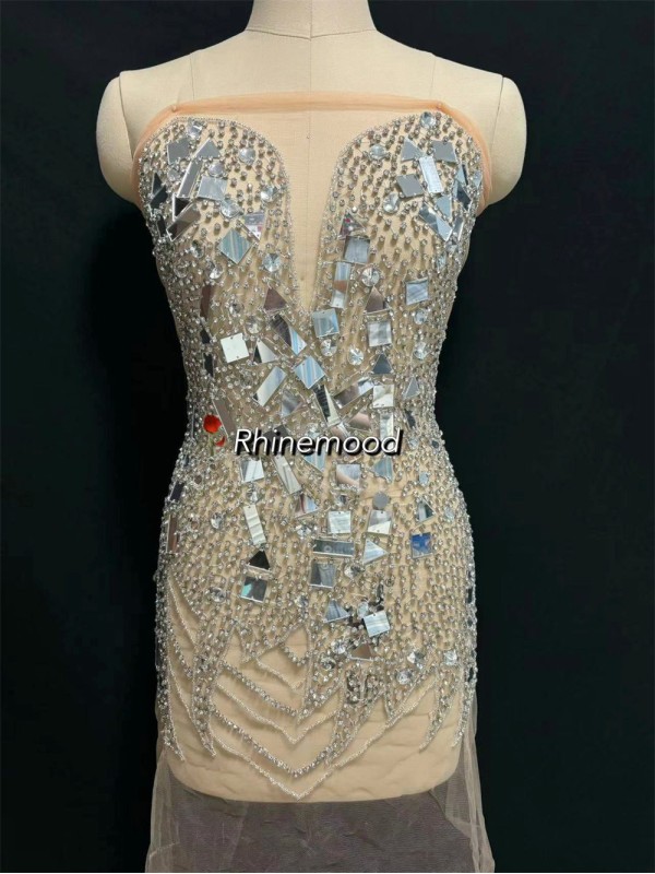 Shine - Mirror Rhinestone Bodice Applique