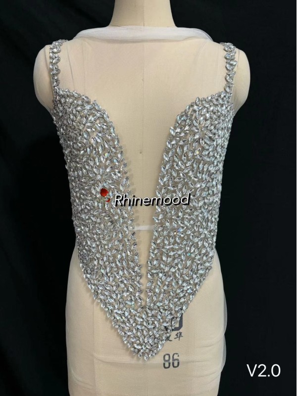 Stella - Rhinestone Bodice Applique 