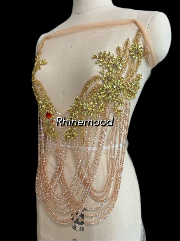 IN STOCK - Talia Gold on clear mesh