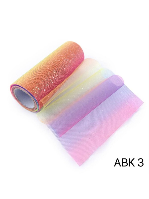Glitter Rainbow Tulle Bolt